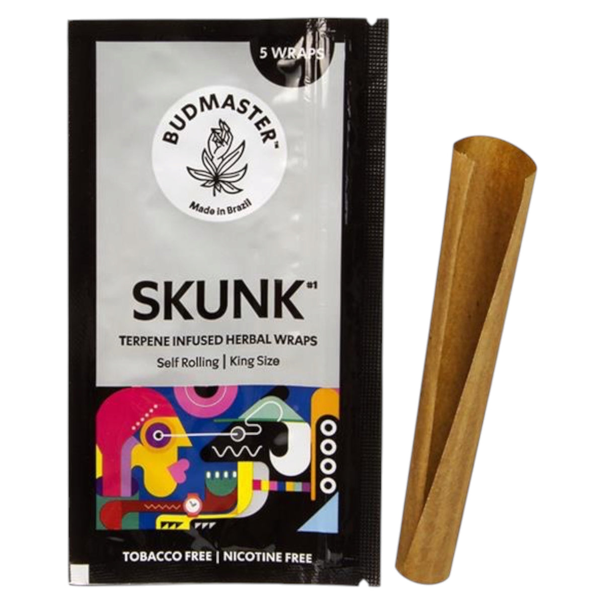 Budmaster Skunk Terpene Blunt Wraps – 5 Stück