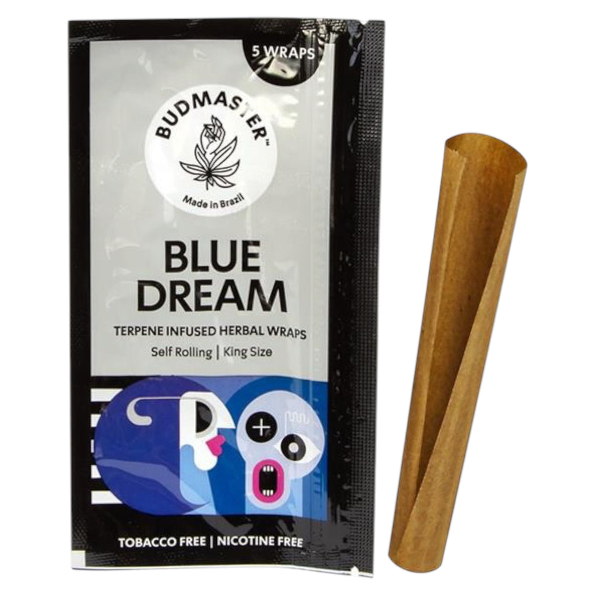 Budmaster Blue Dream Terpene Blunt Wraps – 5 Stück