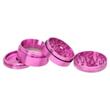 Elements Pink Papers Aluminium Grinder – 4-teilig, Ø 60 mm