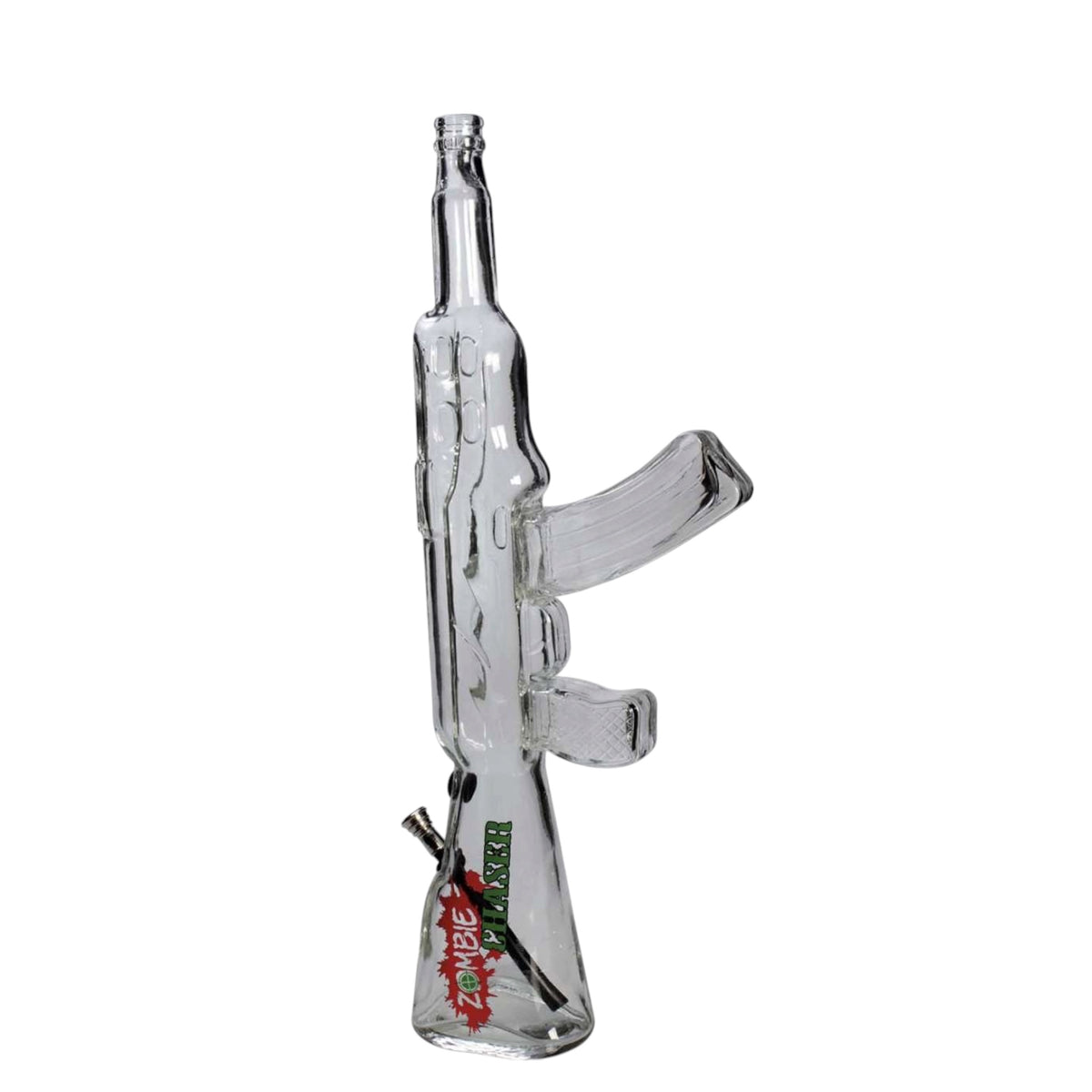 Zombie Chaser Maschinengewehr-Glasbong – 50 cm mit Kickloch