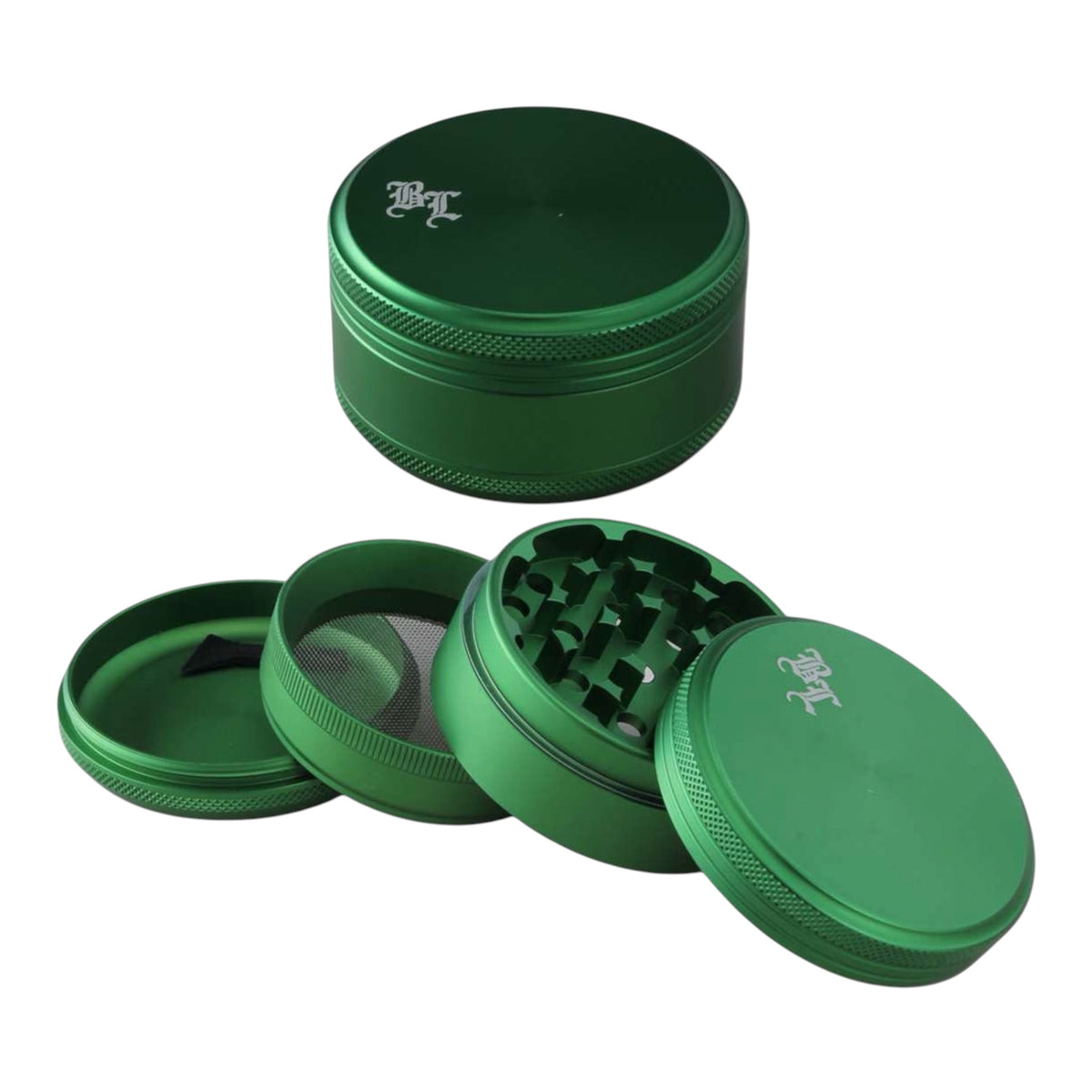 Black Leaf Alu Grinder 4-tlg. matt Grün
