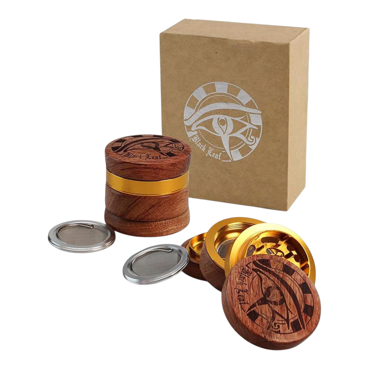 Black Leaf EGYPT Alu-Holzgrinder 4-tlg.