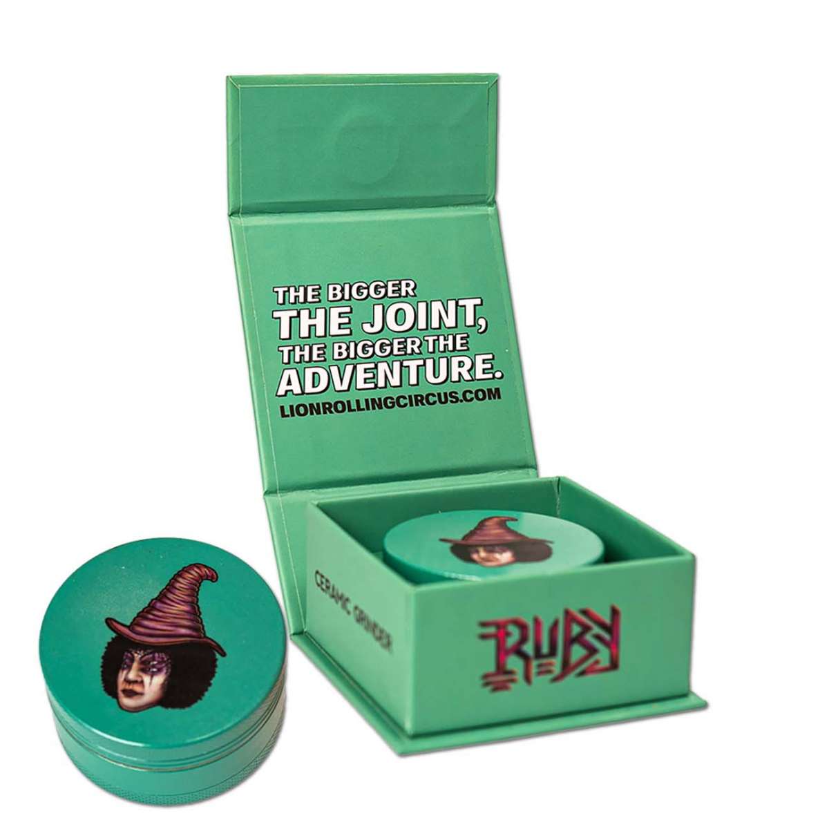 Lion Rolling Circus Grinder mit Keramikbeschichtung – 3-tlg. Grün